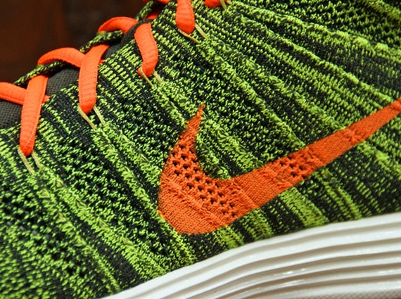 Nike Lunar Flyknit Chukka - Green - Orange