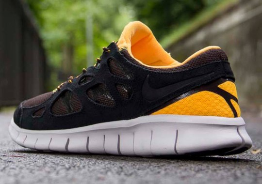 Nike Free Run 2 – Black – Laser Orange – Mandarin
