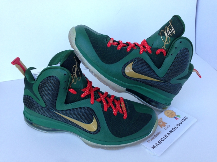 Nike Lebron 9 Unrelesed Green Christmas Sample 06