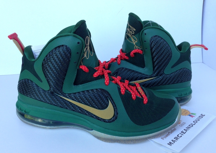 Nike Lebron 9 Unrelesed Green Christmas Sample 08