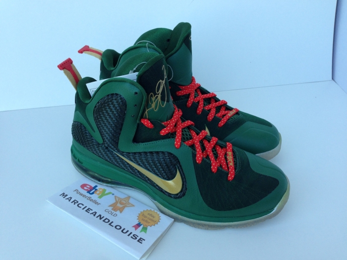 Nike Lebron 9 Unrelesed Green Christmas Sample 09