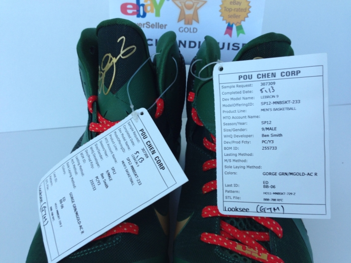 Nike Lebron 9 Unrelesed Green Christmas Sample 10