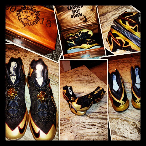 Nike Lebron X Elite Gold Customs Lebron James Dank Customs