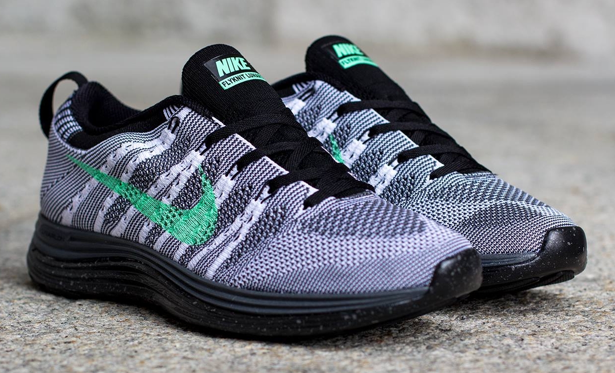 Nike Lunar Flyknit 1 White Green Glow Grey Black 03