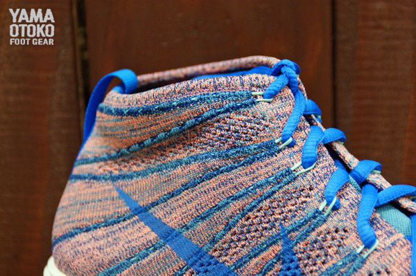 Nike Lunar Flyknit Chukka Pink Blue 3