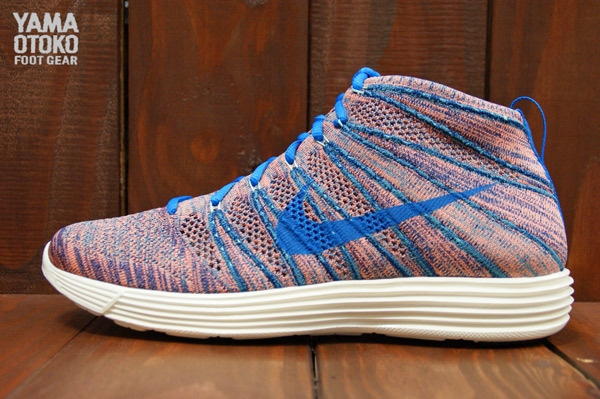 Nike Lunar Flyknit Chukka Pink Blue 5