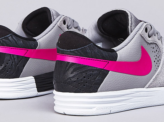 Nike SB Paul Rodriguez 7 - Medium Grey - Black - Pink Foil