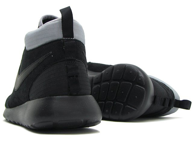 Nike Roshe Run Sneaker Boot Black Silver 1