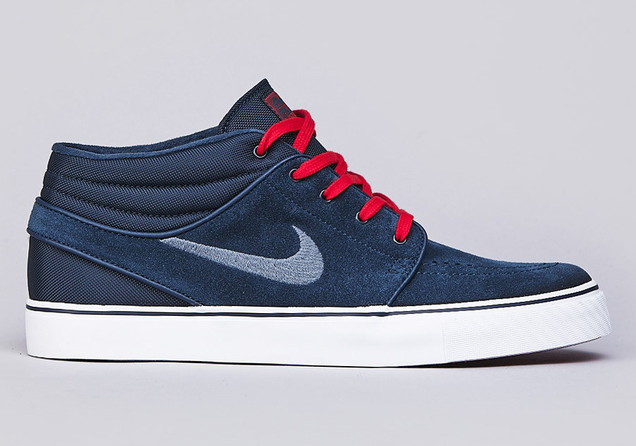 Nike Sb Janoski Armory Navy Slate Red 1