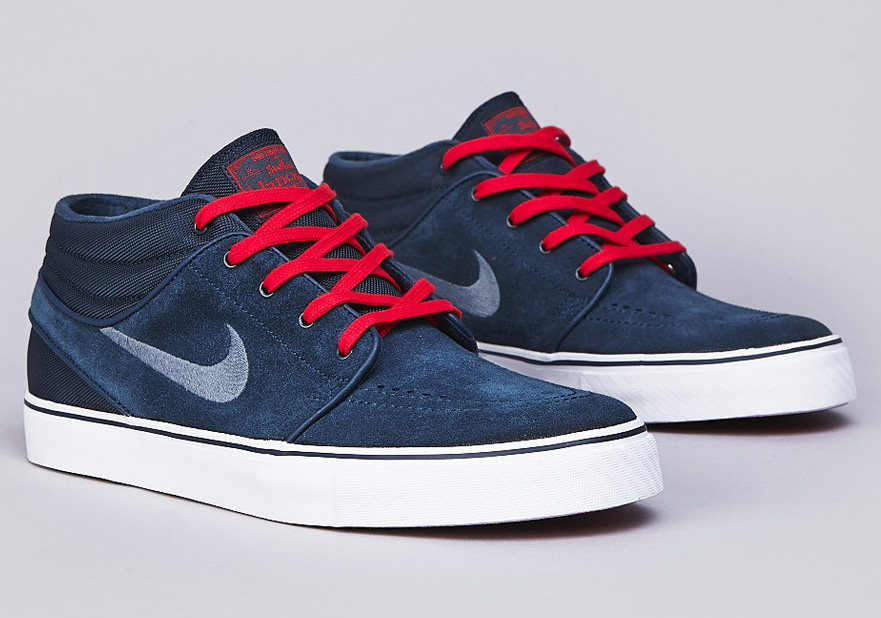 Nike Sb Janoski Armory Navy Slate Red 2