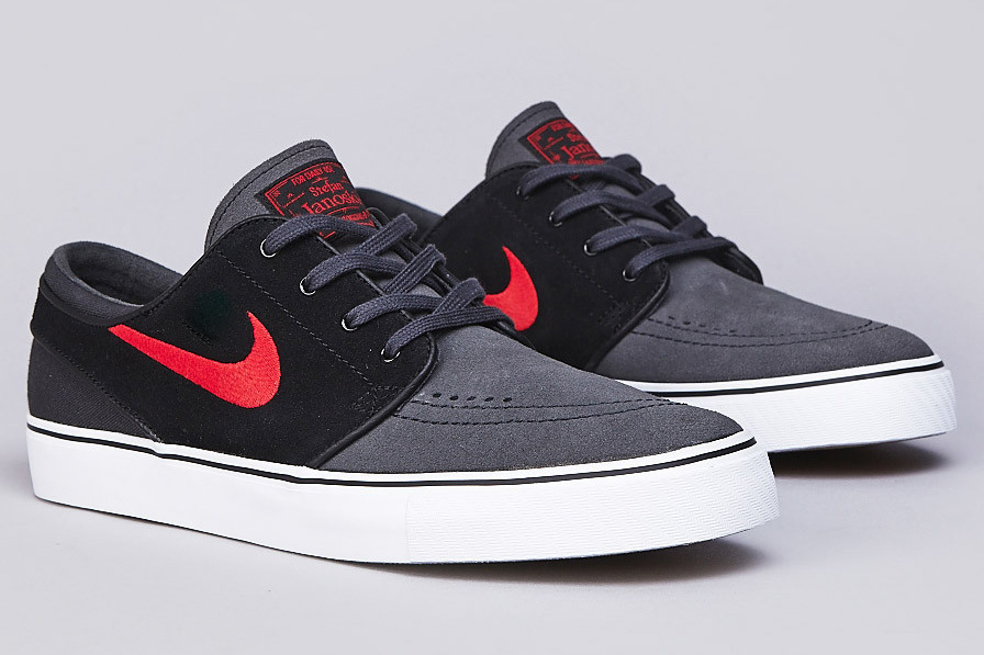Nike Sb Stefan Janoski Anthracite Unversiry Red Black 2