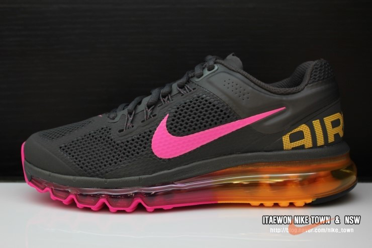 Nike Wmns Air Max 2013 Grey Pink Yellow 15