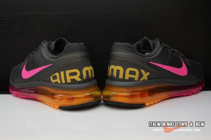 Nike Wmns Air Max 2013 Grey Pink Yellow 3