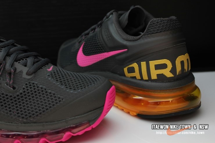 Nike Wmns Air Max 2013 Grey Pink Yellow 4