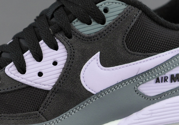 Nike WMNS Air Max 90 Essential – Black – Grey – Violet Frost | Available