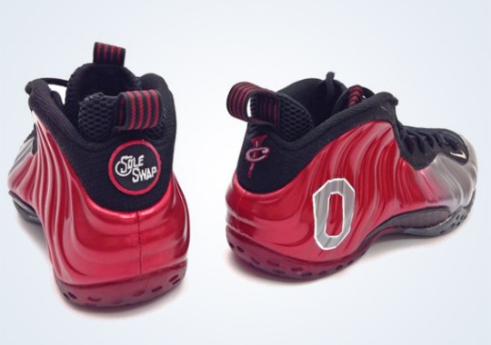 Nike Air Foamposite One “Ohio State” Customs by Sole Swap