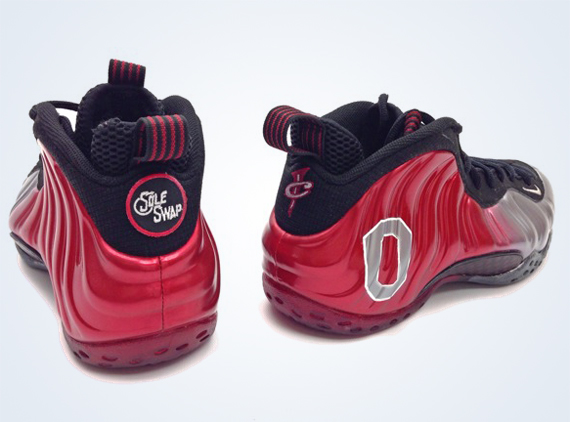 Nike Air Foamposite One “Ohio State” Customs by Sole Swap
