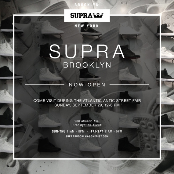 Supra Brooklyn Store Open