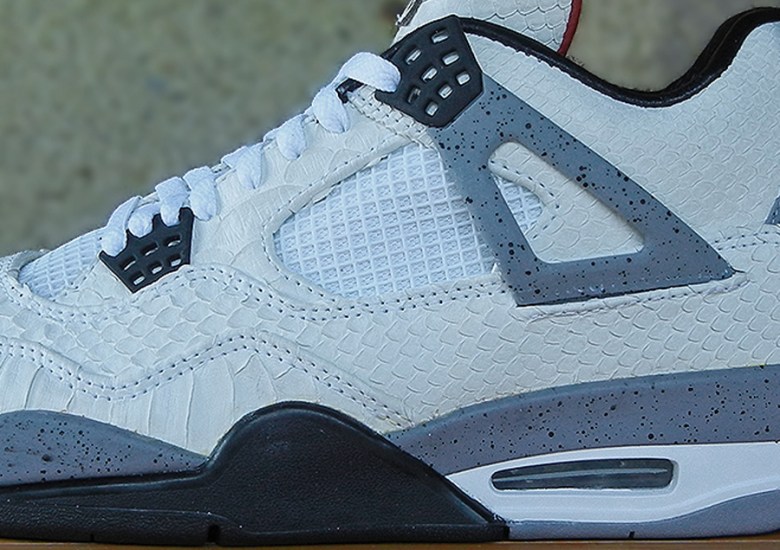 Air Jordan IV “White Python” by JBF Customs