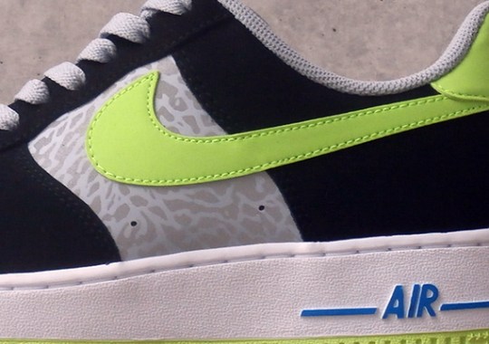 Nike Air Force 1 Low – Reflect Silver – Black – Volt