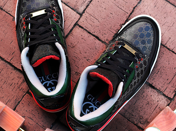 Air Jordan 3 Gucci by Dank Customs & Absolelute 