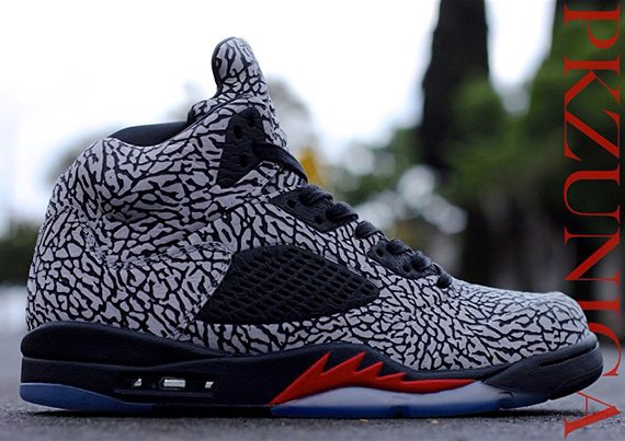 Air Jordan 3lab5 Fire Red Customs 1