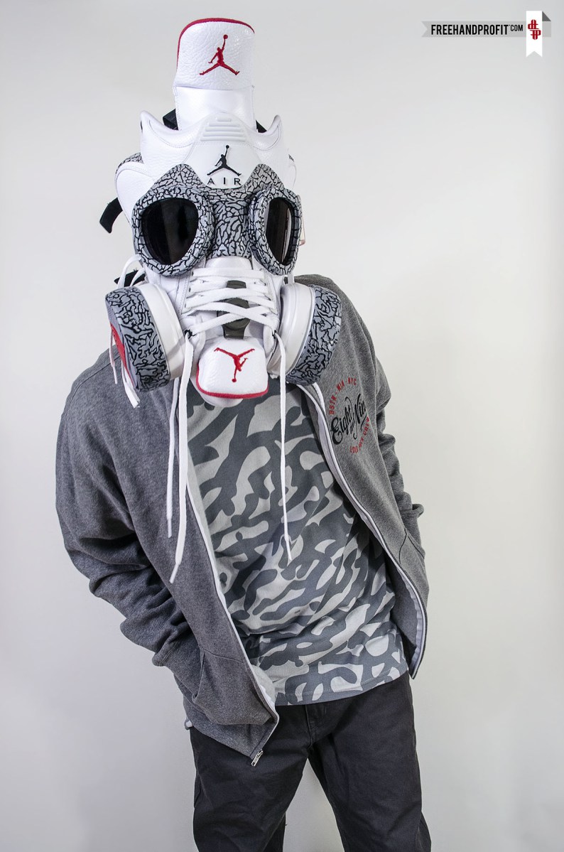 Air Jordan Iii White Cement Gasmask 05