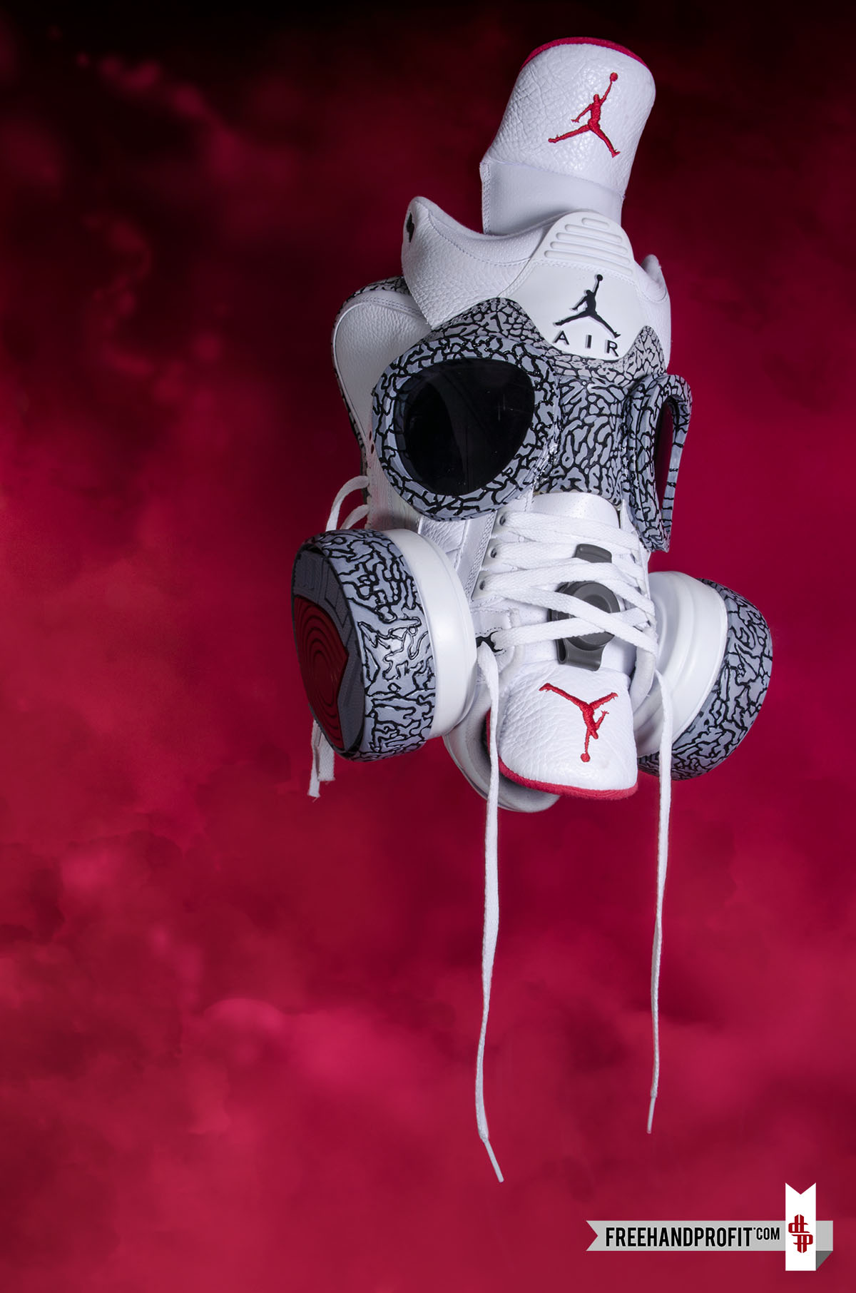 Air Jordan Iii White Cement Gasmask 07