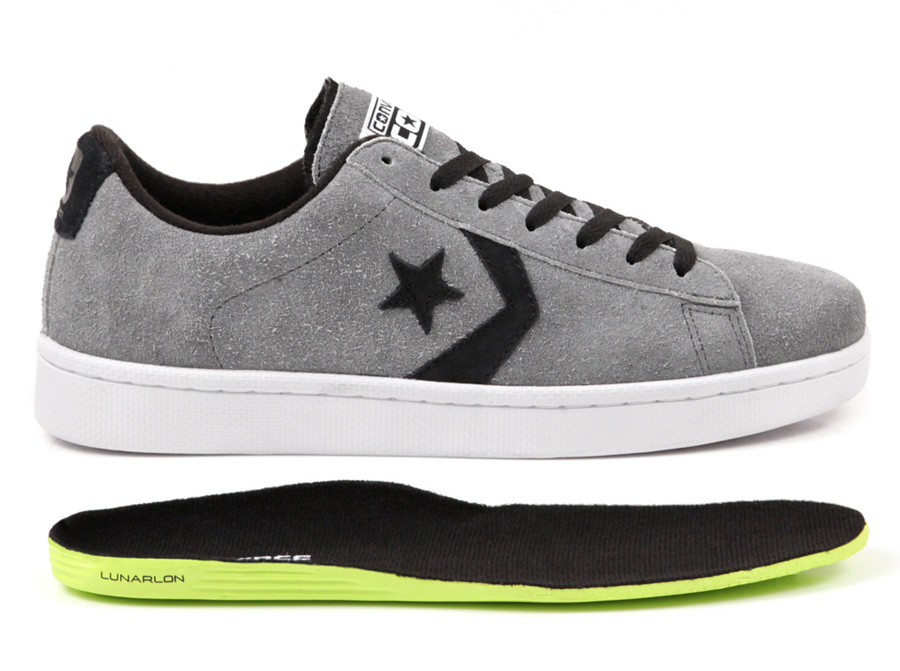 Cons Pro Leather Grey Black White 1