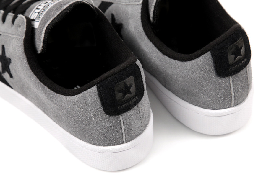 Cons Pro Leather Grey Black White 2