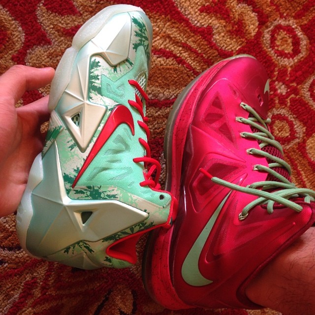 Lebron 11 Christmas Comparison 06