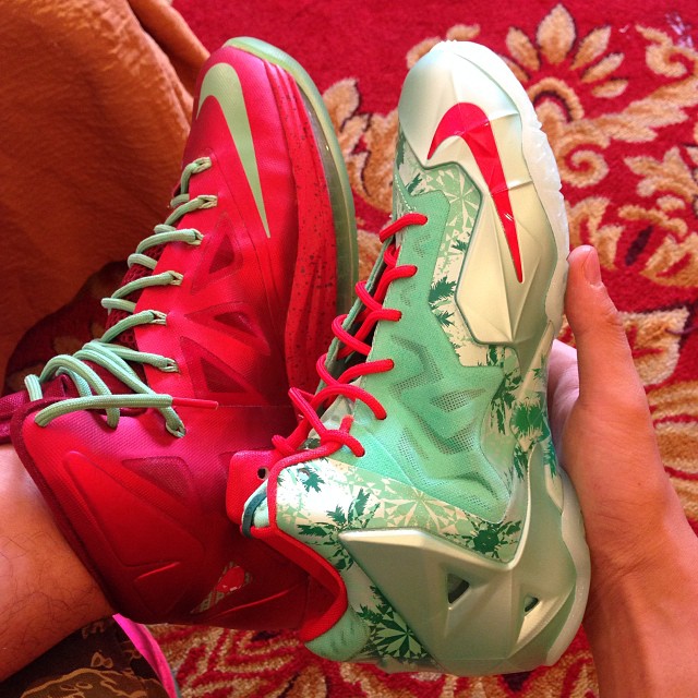 Lebron 11 Christmas Comparison 07