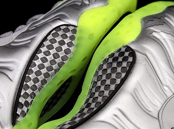 Nike Air Foamposite One - Silver - Lime