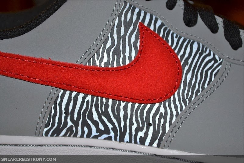 Nike Air Force 1 Low Reflective Silver Red Zebra 03