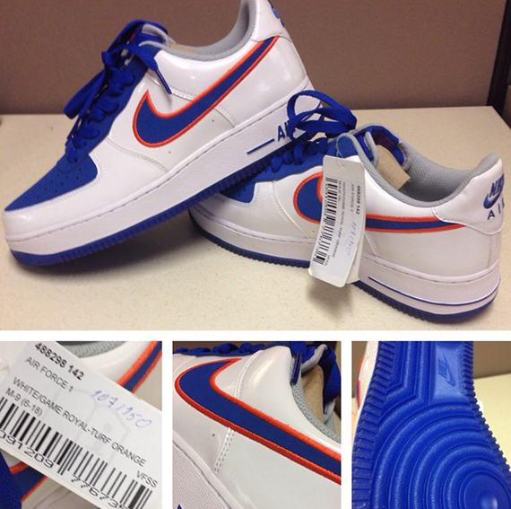 Nike Air Force 1 Low White Game Royal Turf Orange 2