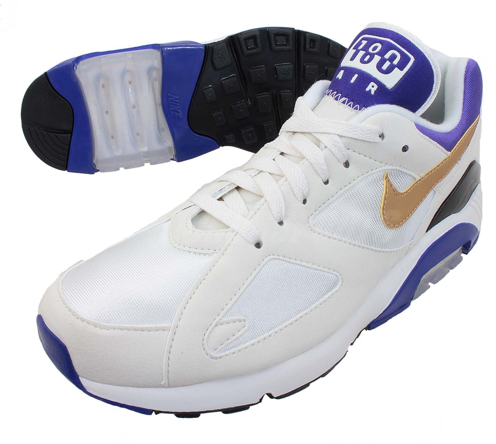 Nike Air Max 180 Summit White Metallic Gold Bright Concord 03