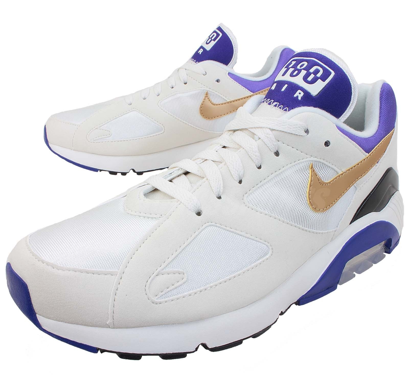 Nike Air Max 180 Summit White Metallic Gold Bright Concord 04