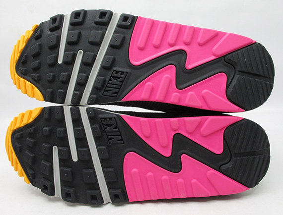 Nike Air Max 90 Grey Pink Yellow Zebra 1