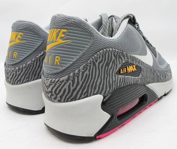 nike air max 90 Fingertrap pink yellow zebra 2