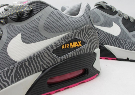 Nike Air Max 90 CMFT Tape – Grey Zebra – Yellow – Pink