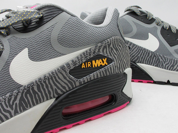 Nike Air Max 90 CMFT Tape – Grey Zebra – Yellow – Pink