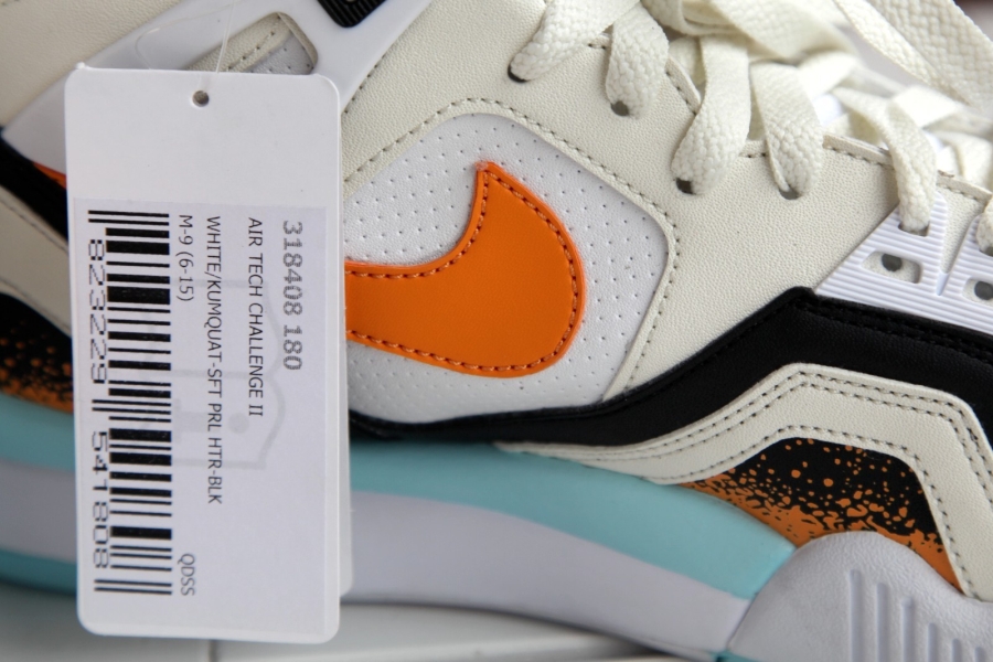 Nike Air Tech Challenge Ii White Kumquat Soft Pearl Black 2014 Sample 01