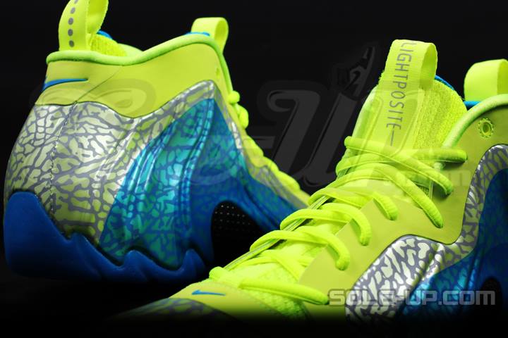 Nike Flightposite Exposed Blue Volt Silver 10