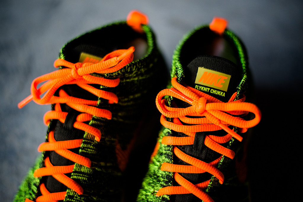 Nike Flyknit Chukka Green Orange Available 4