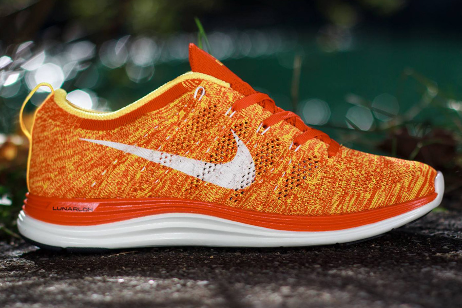 Nike Flyknit Lunar1 Orange Laser Sail 1