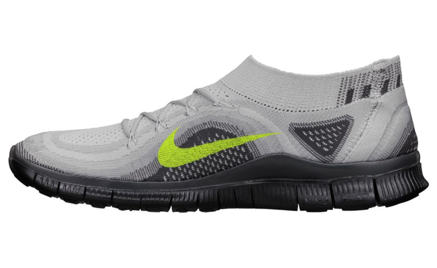Nike Free Flyknit Platinum Volt Wolf 3