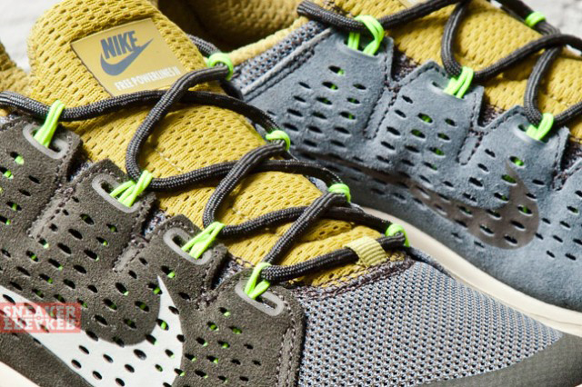 Nike Free Powerlines Ii Olive Yellow 3