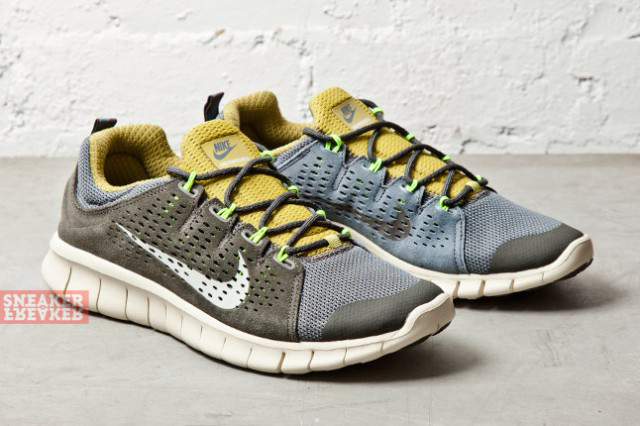 Nike Free Powerlines Ii Olive Yellow 4