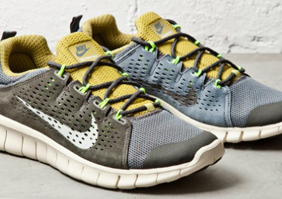 Nike Free Powerlines+ II - Olive - Yellow - Grey