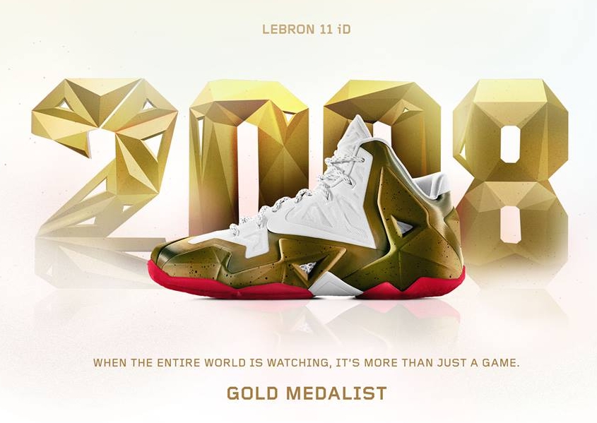 Nike Id Lebron 11 Gold Medalist 01